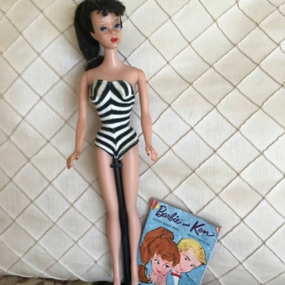 Retro Barbie Costume Stripped Bodysuit - Picture 4 of 5